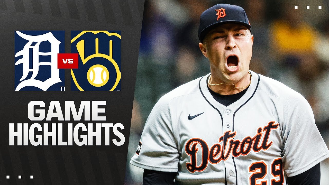 Tigers vs. Brewers Game Highlights (4/14/25) | MLB Highlights
