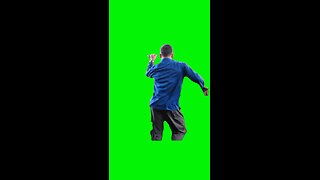 Blue Shirt Guy Dancing Salsa | Green Screen