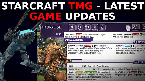 StarCraft the Miniatures Game Update - 2 Hours of an AMA in 14 thrilling minutes.