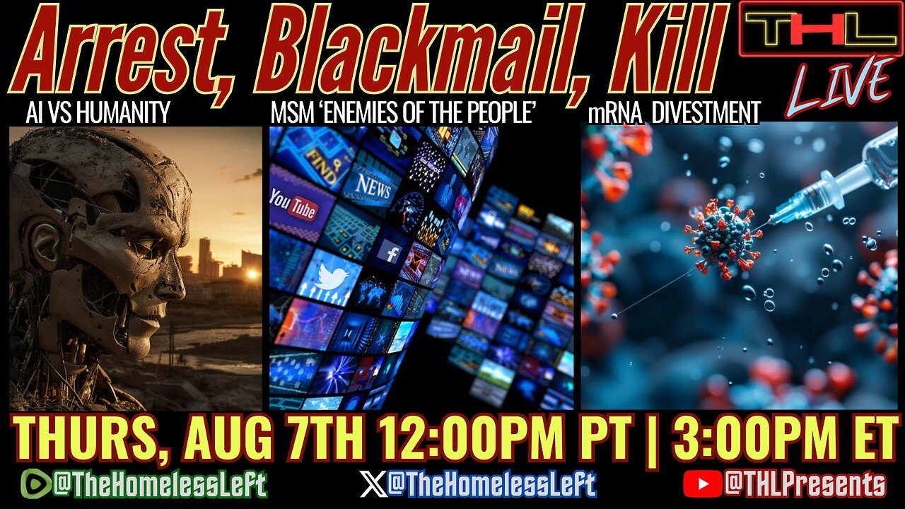 Microsoft Helps Israel KILL Palestinians, RFK Jr. Terminates mRNA Investments, Howard Stern CANCELLED, Epstein Subpoenas but STILL No Arrests, AI is BLACKMAILING Humanity w CRAIG PASTA and JAY SCOTT | THL Ep 129 FULL