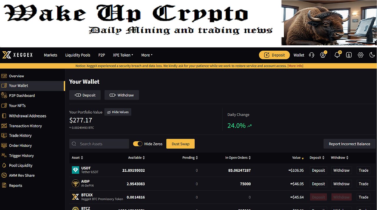 Wake Up Crypto Mining & Trading Stream - Episode 8
