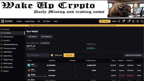 Wake Up Crypto Mining & Trading Stream - Episode 8