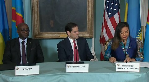 Marco Rubio hosts Democratic Republic of the Congo–Rwanda peace agreement signing