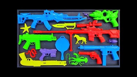 Membersihkan Nerf Shotgun, Assault Rifle, AK47, Sniper Rifle, Glock Pistol, M16, Laser Gun EPS 06