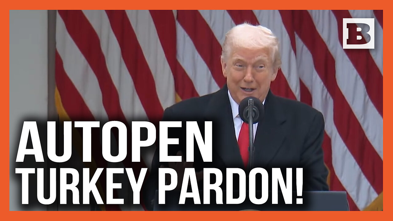 INVALID! Trump Jokes Biden's Turkey Pardon Last Year Was by "Autopen"