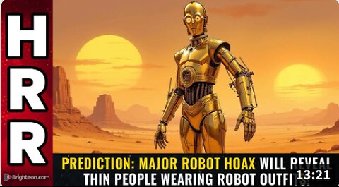 PREDICTION: Major robot HOAX will reveal thin people wearing robot outfits!