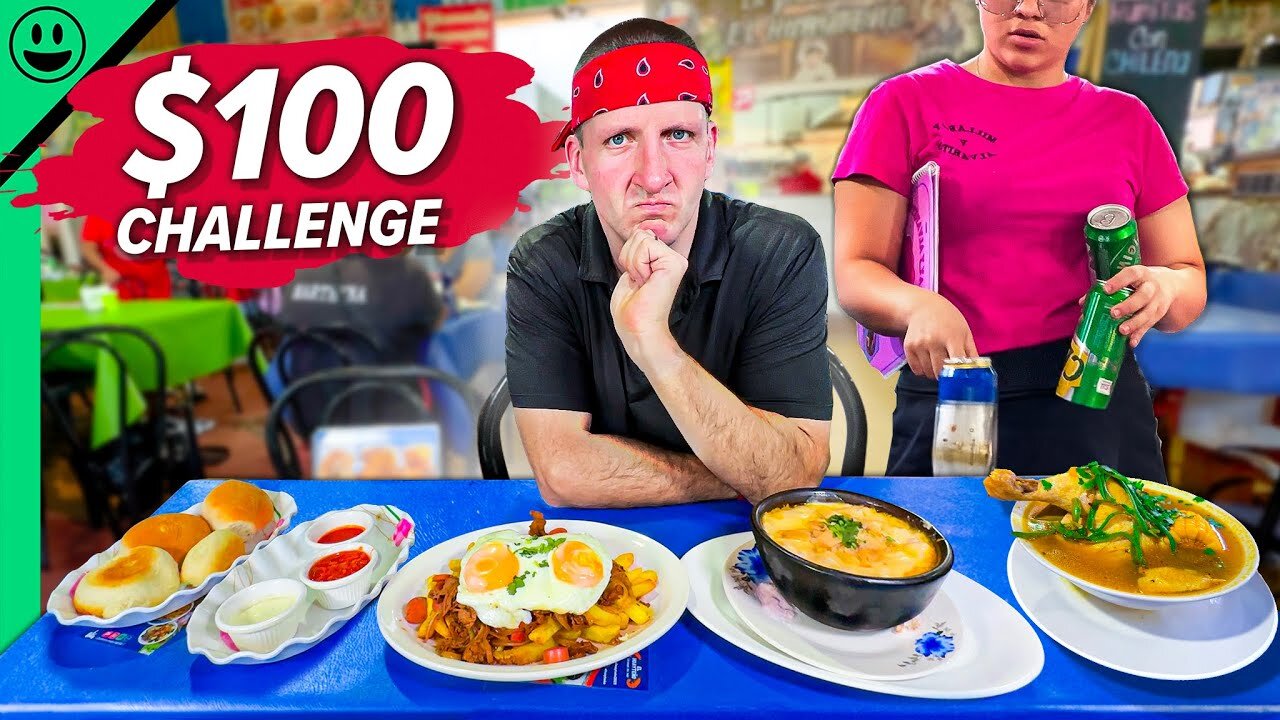 Chile $100 Street Food Challenge!! The Locals Hate Me!!