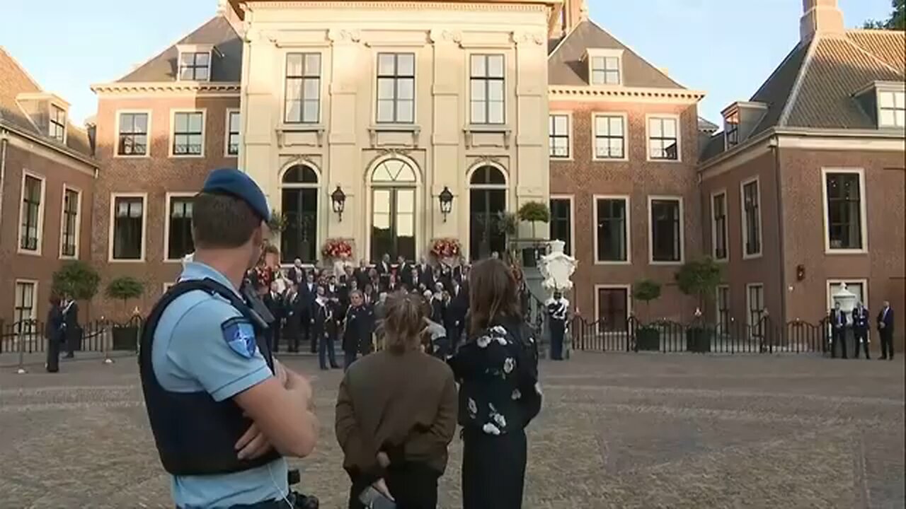 Dutch royals and NATO leaders pose for group photo at summit in The Hague