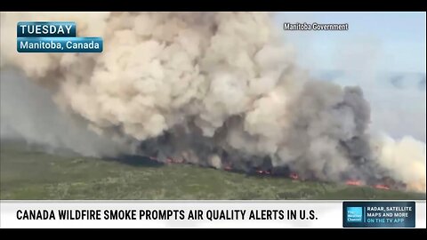 Wildfire smoke is triggering air quality alerts in the Midwest as dozens of fires burn in Canada. Me