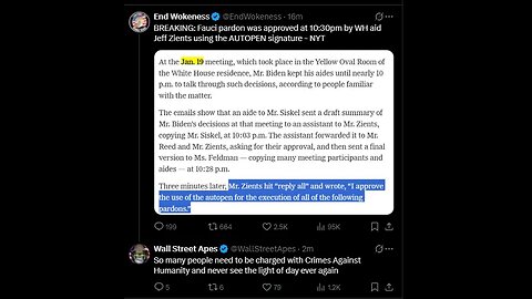 Rand Paul VOWS Reissue science man anthony fauci CRIMINAL REFERRAL says zombie joe biden Pardon VOID