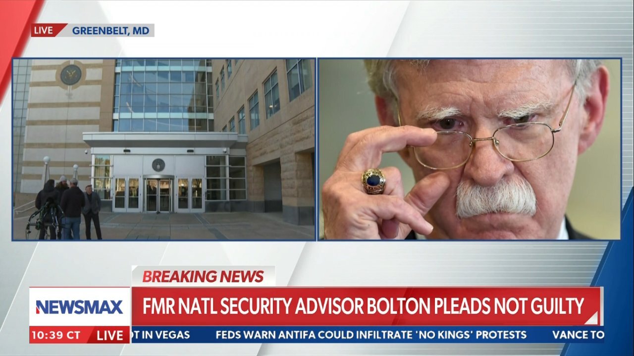 Watch John Bolton show up for his arraignment - October 17, 2025
