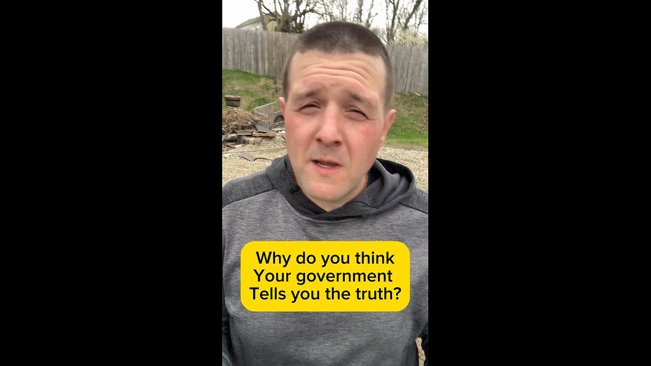 Why do you trust your government ?