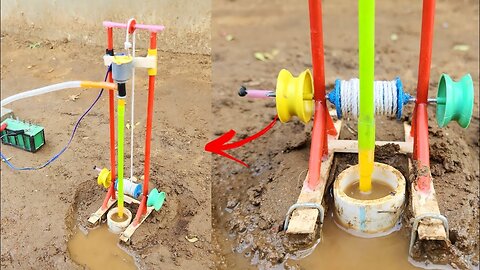 Borewell drilling machine | Submersible water pump | Science project