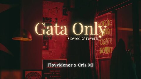 Gata Only - FloyyMenor x Cris MJ (slowed reverb)