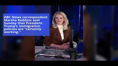 ABC's Martha Raddatz admits Trump border policies 'certainly working'