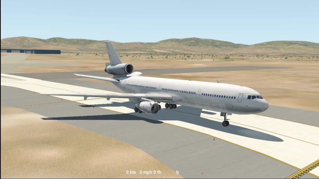 McDonnell Douglas DC10 on CALI airpark - ILS - Xplane 11 on Ubuntu 24 LTS in 2025 -