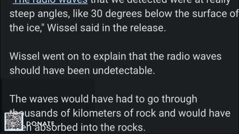 BREAKING!! UPDATE! Scientists say mysterious radio waves from under Antarctica ice