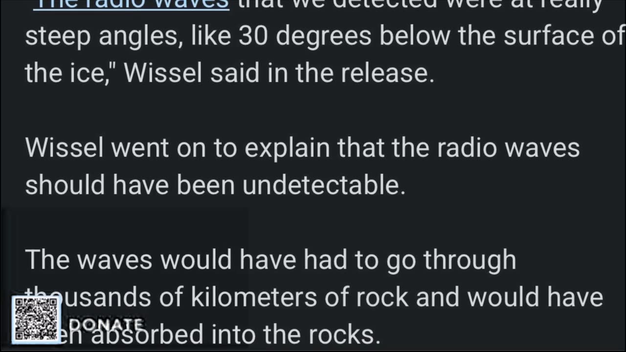 BREAKING!! UPDATE! Scientists say mysterious radio waves from under Antarctica ice
