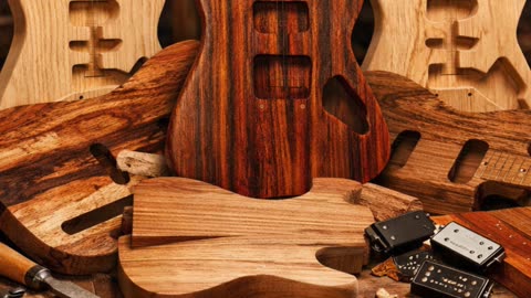 Pre Cut Guitar Bodies Crafted from Premium Exotic Woods