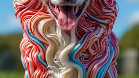 Dogs + Candy Part (Pomeranian, Border Collie, German Shepherd, Corgi)
