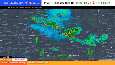 LIVE: Tonight’s Severe Weather Tracker for Truckers 🚛🌩