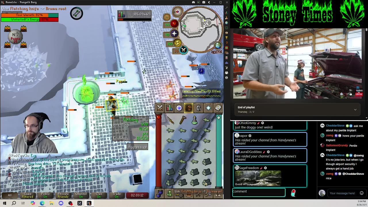 Burg's Lounge.. Runescape n' Chill 8-28 #Live #Cannabis #420 #OSRS