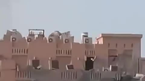 This footage of the aftermath suggests that the complex was not completely destroyed