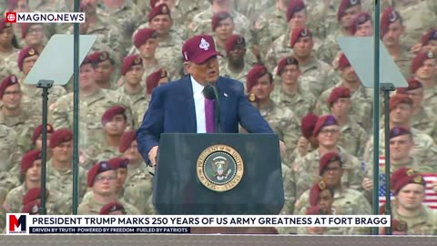 🇺🇸 President Trump Honors 250 Years of US Army Greatness in Historic Fort Bragg Speech [LIVE]