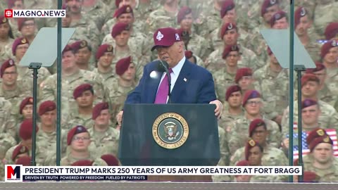 🇺🇸 President Trump Honors 250 Years of US Army Greatness in Historic Fort Bragg Speech [LIVE]