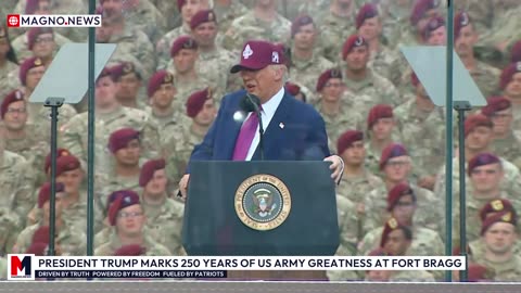 🇺🇸 President Trump Honors 250 Years of US Army Greatness in Historic Fort Bragg Speech [LIVE]