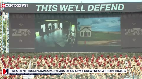 🇺🇸 President Trump Honors 250 Years of US Army Greatness in Historic Fort Bragg Speech [LIVE]
