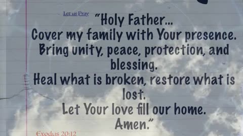 Prayer for Family Protection & Blessing | Cover My Home, Lord