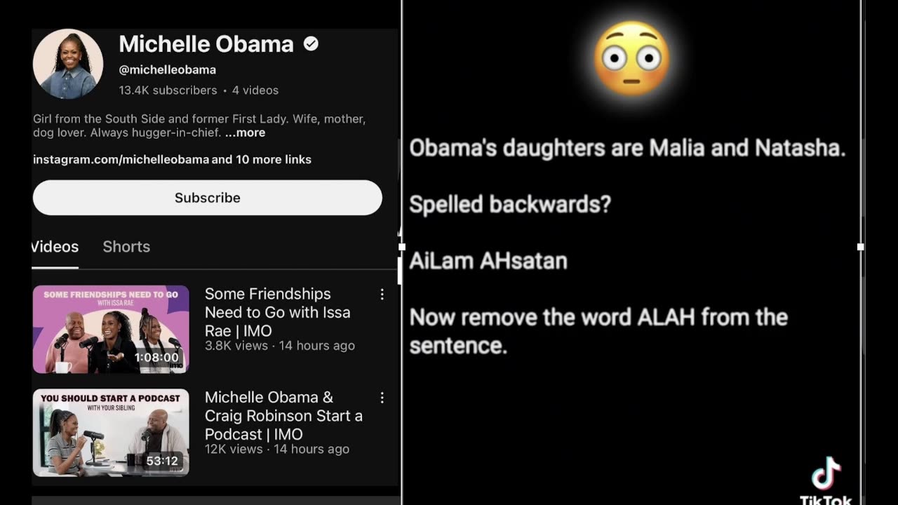 Obama out right tells you WHO HE IS through his daughters