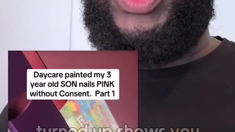 Angry parent confronts daycare workers for painting her son's nails pink, get called out of her name
