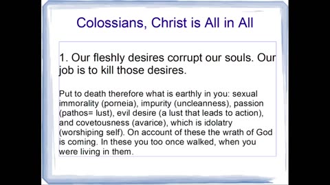 3-16-2025 “Putting On the New Self” from Colossians 3:6-11