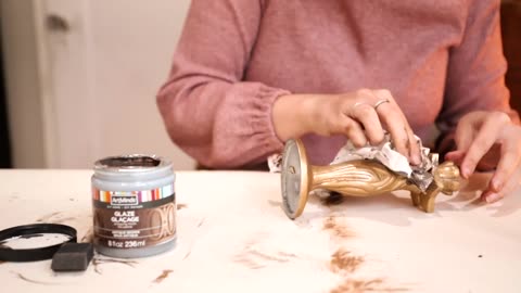 Transform Thrift Store Finds into Luxe Gold Home Decor