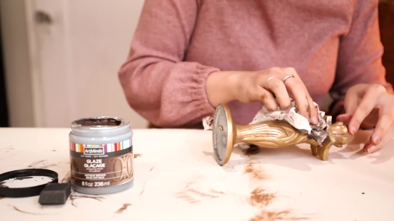 Transform Thrift Store Finds into Luxe Gold Home Decor
