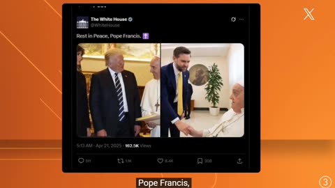 Vice President JD Vance reacts to death of Pope Francis I was happy to see him yesterday