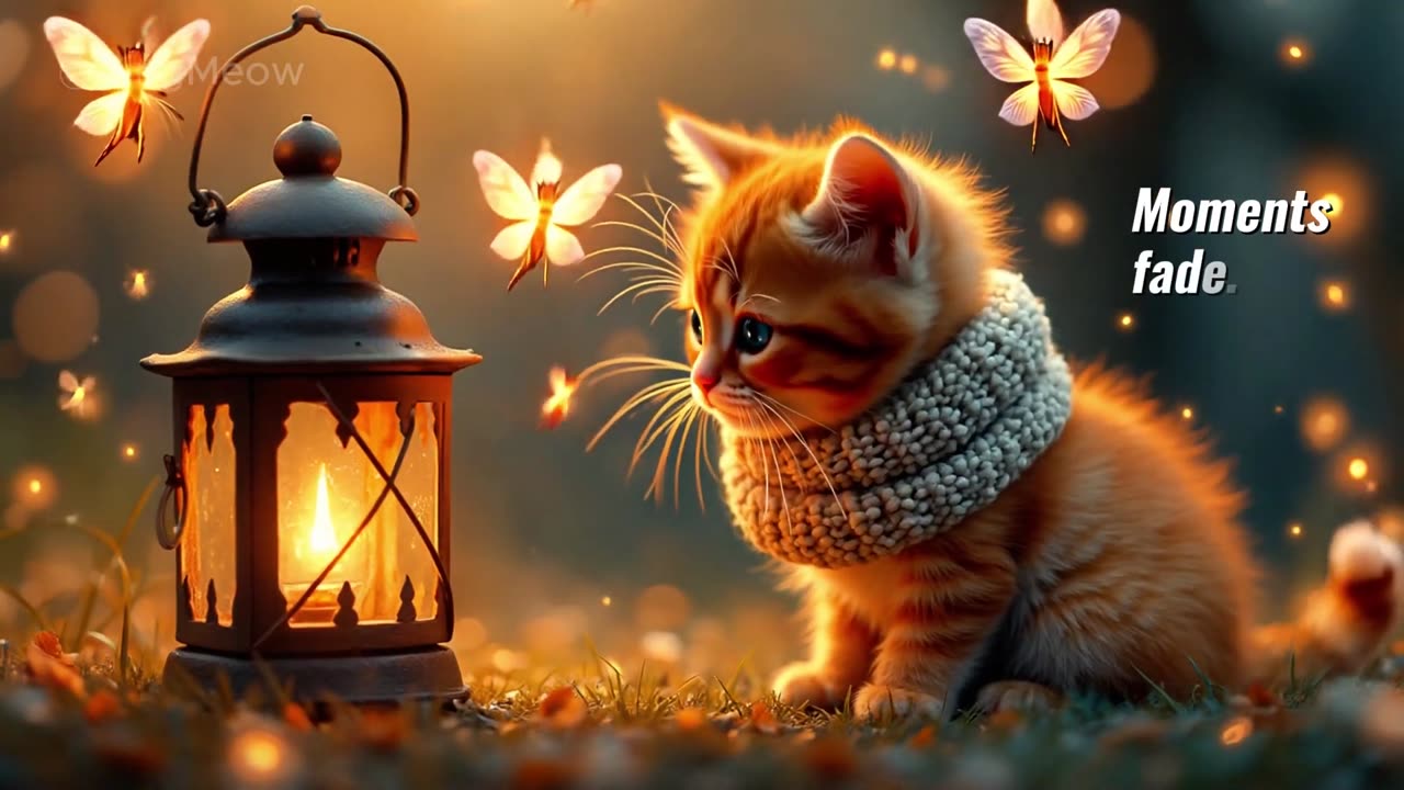GingMeow_ Tiny Cat_s Magical Firefly Night