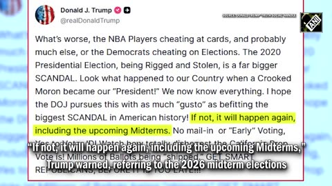 ‘Rigged and stolen’: Trump wants DOJ to investigate 2020 election