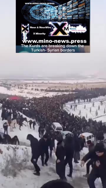 The Kurds are breaking down the Turkish- Syrians boarder