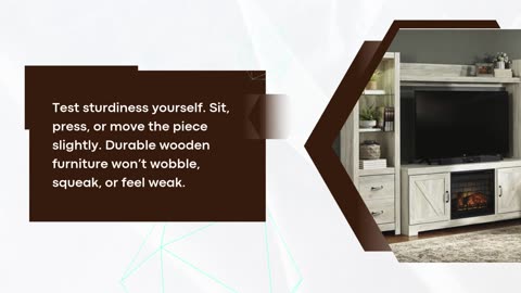 How can I check the durability of wooden furniture before buying?