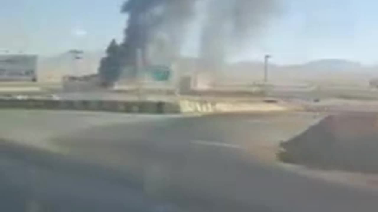 Report of an attack on the police headquarters in the city of Kashan, Iran