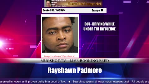 Mugshot TV - Live Arrest Booking Video Stream