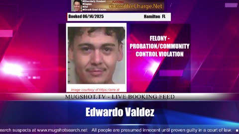 Mugshot TV - Live Arrest Booking Video Stream