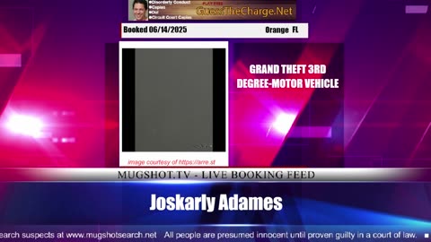 Mugshot TV - Live Arrest Booking Video Stream