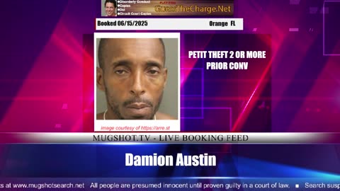Mugshot TV - Live Arrest Booking Video Stream