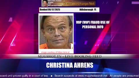 Mugshot TV - Live Arrest Booking Video Stream