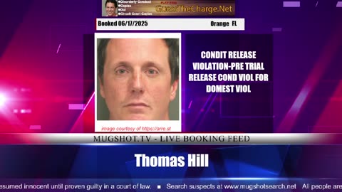 Mugshot TV - Live Arrest Booking Video Stream