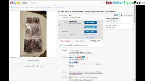The 2016 eBay Listing Of The Team Fortress 2 Action Figure Lot Revealed